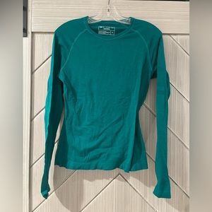 Salta Seamless Longsleeve Underscrub - Green, size medium